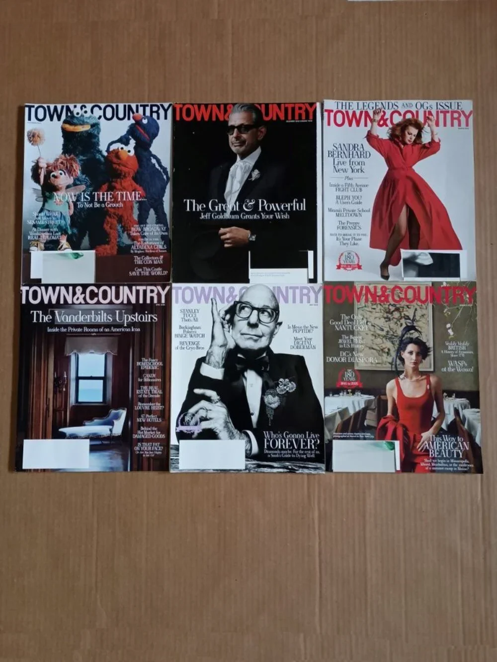 Town and Country magazine 6 pack November 2025 to Summer 2026